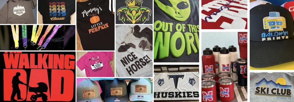 Product showcase collage